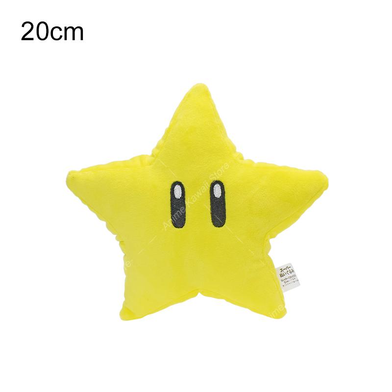 Super Bros Yellow Super Star Plush Doll Toys All Star Collection Shine Sprite Yellow Stars Stuffed Toys Peluche Pillow Kids Gift