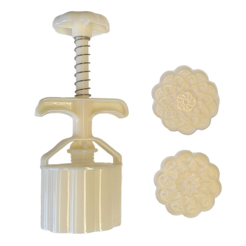 Hand Pressed Mooncakes Mold Cookie Stamp Bean Pastes Cake Molds ABS Pastries Dessert Mould for Baking Enthusiasts