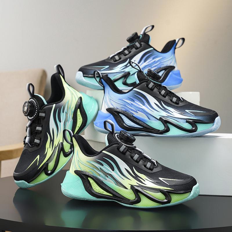 Boys' sports shoes Boys' shoes 2025 new running mesh basketball shoes breathable medium and large children's boys non-slip