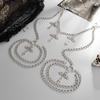 Sexy Spice Girl Cross Pendant Jeans Chain, Hip Hop Metal Chain Thigh Chain Pendant