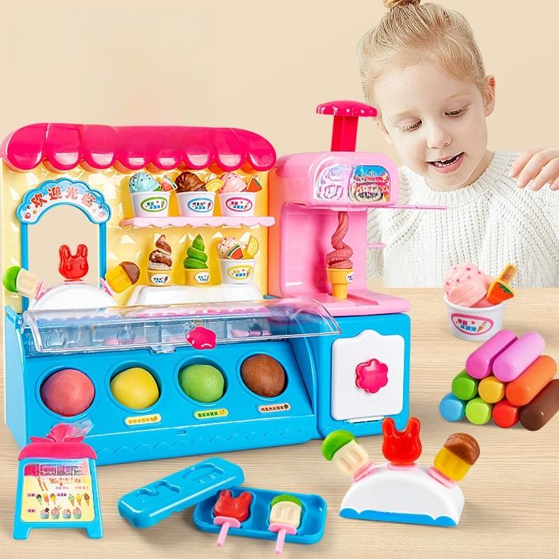 Childrens Diy Ice Cream Maker With Battery Power For Creative Play And Educational Fun