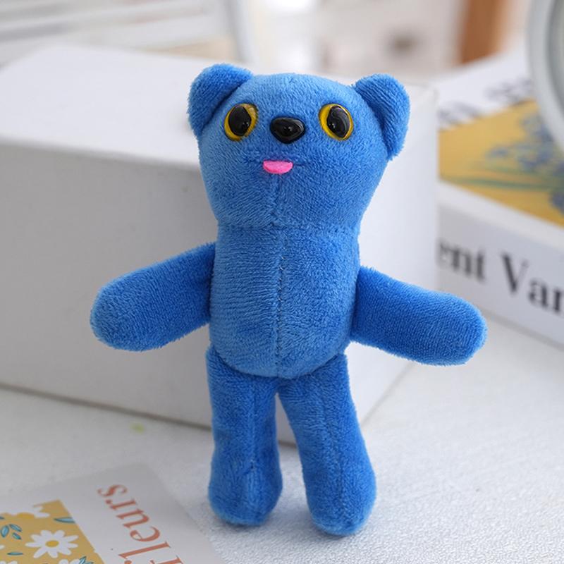 Chaveiro Pingente Boneca Gato Preto Azul Fofo Enfeites Pendurados Mochila Chaveiro Carro Presente