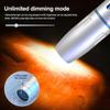 4 LED Light Sources Professional Jade Identification Flashlight 365nm+395nm+Yellow+White Light Torch USB Rechargeable Flashlight