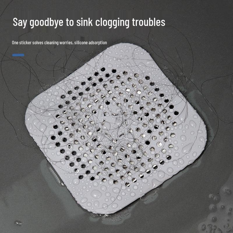 Square Silicone Anti-Odor Floor Drain Stopper for Bathroom and Toilet