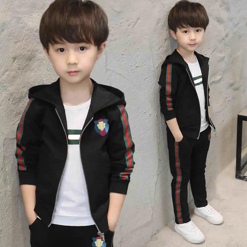 

Детская осенняя одежда в западном стиле, спортивная куртка-кардиган для детей, для больших детей на весну и осень 120 чёрный