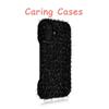 For iPhone 17 Pro Max Case Pink Tweed Boucle Shell Winter Couple Compatible with iPhone 16 15 14 13