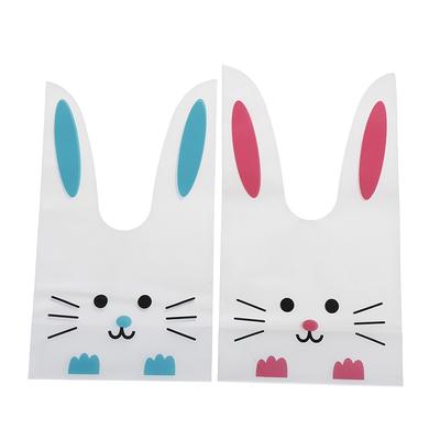 50Pcs Nette Lange Bunny Kaninchen Ohr Geschenk Tasche Ostern Candy Geschenk Kunststoff Party Favors