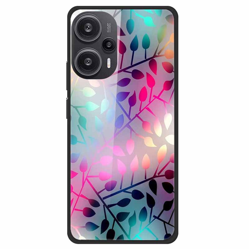 For Xiaomi Poco F5 5G F5Pro Case Luxury Tempered Glass Soft Bumper Phone Cover for POCO F5 Pro 2023 Fundas on PocoF5 Painted