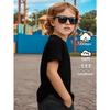 European Sizes Boys'  Breathable Short Sleeve T-Shirt WithTraffic Light Stop Sign Cartoon Character Graphic Print - Round Neck Casual Summer Shirt