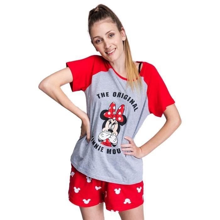 CERD LIFE'S LITTLE MOMENTS Pyjama pour Femme de Minnie Mouse-Licence Officielle Disney Ensemble de Pijama, Rouge, XS