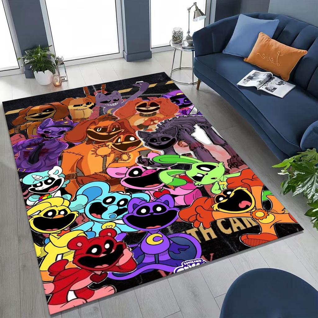 Cartoon S-Smiling C-Critters Craftycorn Catnap Rug for Bedroom Living Room Sofa Home Doormat Decor,Large Kid Non-slip Floor Mat