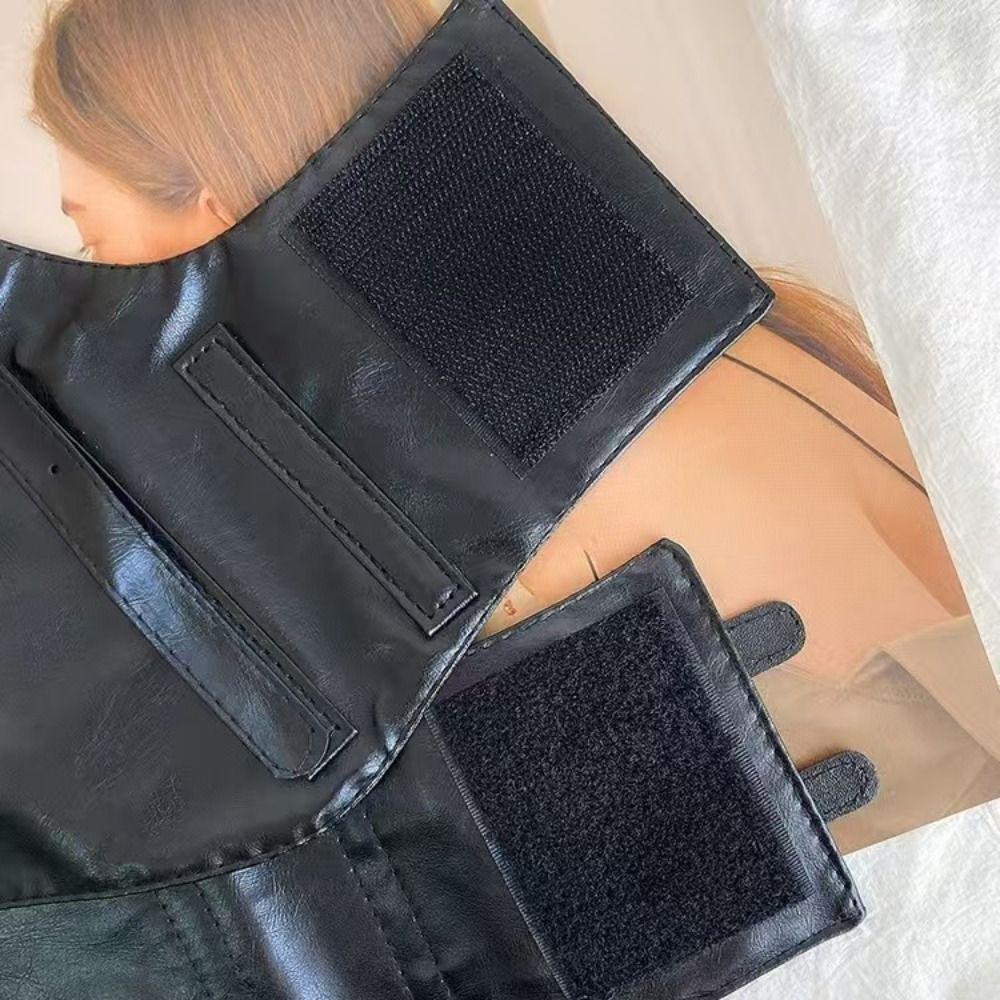 Dress Girdle Wide Belt PU Leather Waist Corset Gothic Suspenders Elastic Cummerbunds  Ladies