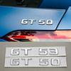 3D ABS Chromowane Litery Logo Samochodowe GT43 GT50 GT53 GT63 Odznaka Emblemat Naklejka Dla Mercedes Benz AMG Seria GT Akcesoria do Oznaczania Tyłu