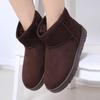 Flat Sole Thickened Fleece Warm Shoes Plus Size Women's Snow Boots
