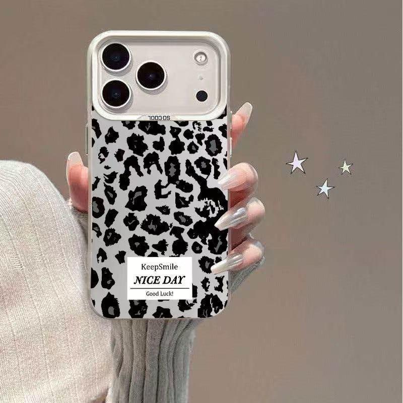 

Gray Leopard Bracket for Apple iPhone 17 Pro Max, 16, 15, 14 Pro, 13 Case iPhone 16 Pro Max