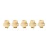 5Pcs Duckbill Check Valve Replacement For Stenner Pump, Synthetic Rubber Water Pump Parts, 7.7x4.7x11mm Beige