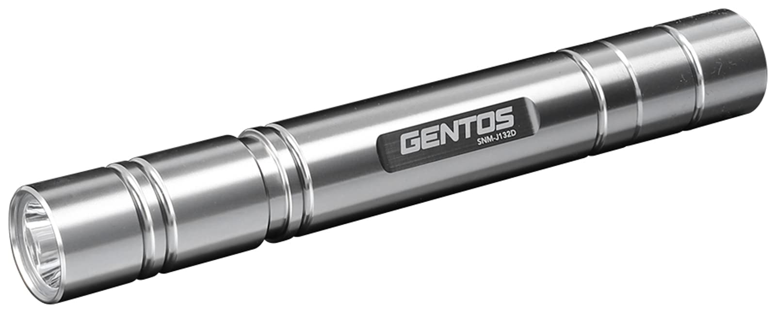 

GENTOS SNM Series Silver LED Flashlight Lumens Brightness 13 Hours of Operational Run Time Water Uses Two AA Batteries SNM-J132D [240 / / Resistant]