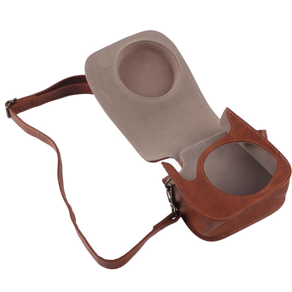 Geantă de depozitare pentru cameră PU, geantă vintage Sling Shell pentru Fujifilm Instax Mini 11 9 8