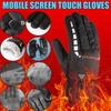 Ski Gloves For Men Winter Cycling Thick Insulation Windproof And Cold Proof Touch Screen Outdoor Winter Hiking Waterproof Gloves