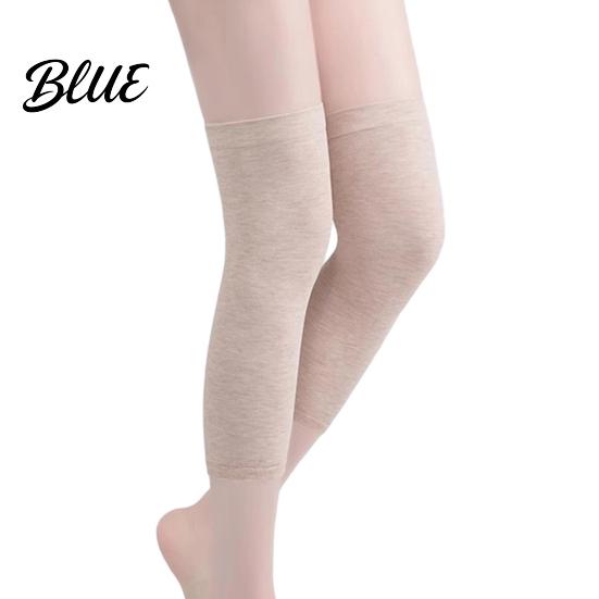 Cold Weather Leg Warmers Soft Knee for Protection Breathable Cotton Sleeves Anti Knitted Protectors Slip Warmers Elastic Thermal Pads Autumn Winter