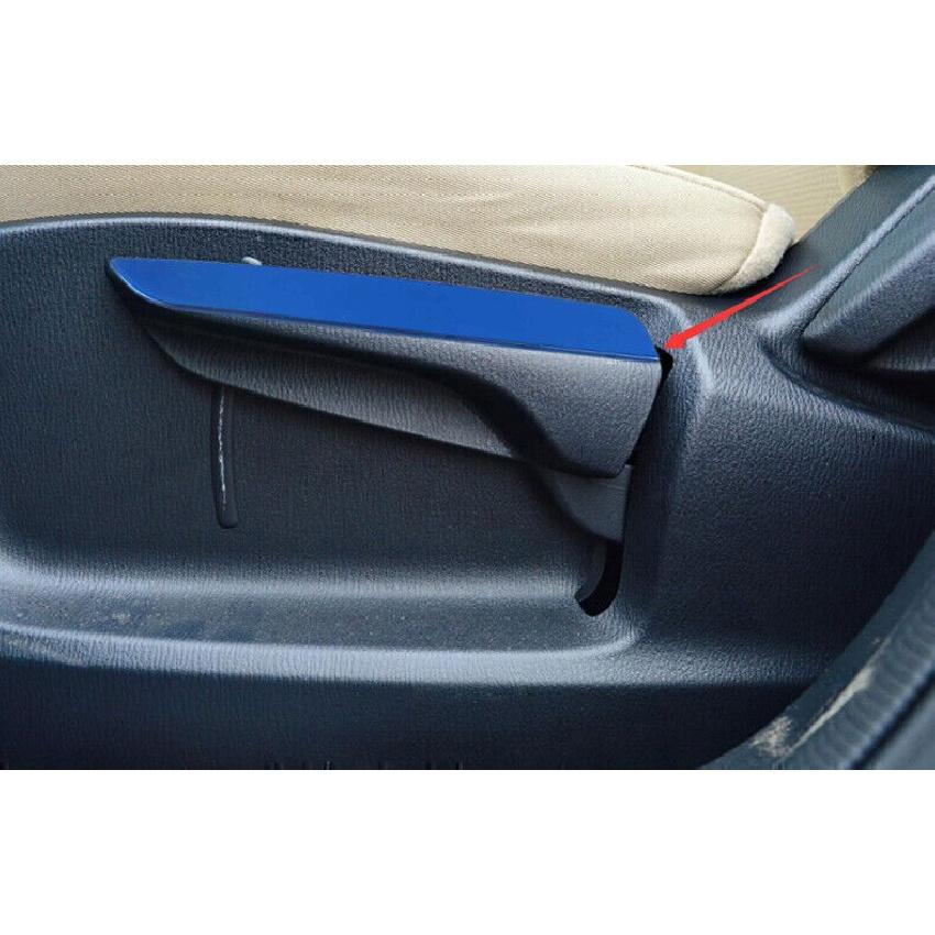 For Mazda CX-5 2017-2024 Blue Titanium Seat Control Handle Panel Trim Strip Trim