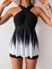 2025 Women's Gradient Tankini Set with Boyshorts - European & American Style