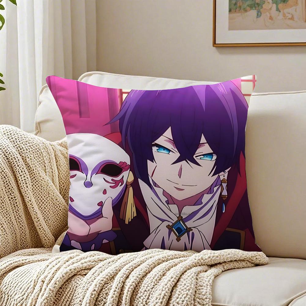 Gothic Japanese Anime TThe Case Study Of Vanitas Cushion Cover Pillowcase Antidustmite Living Room Sofa Decor Cushion Room