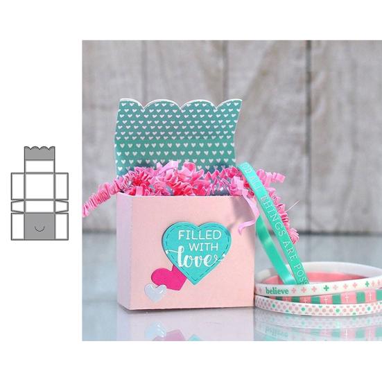 Godteri Gaveeske Metall Skjæredies DIY Scrapbook Papirkort Håndverk Stensil Form