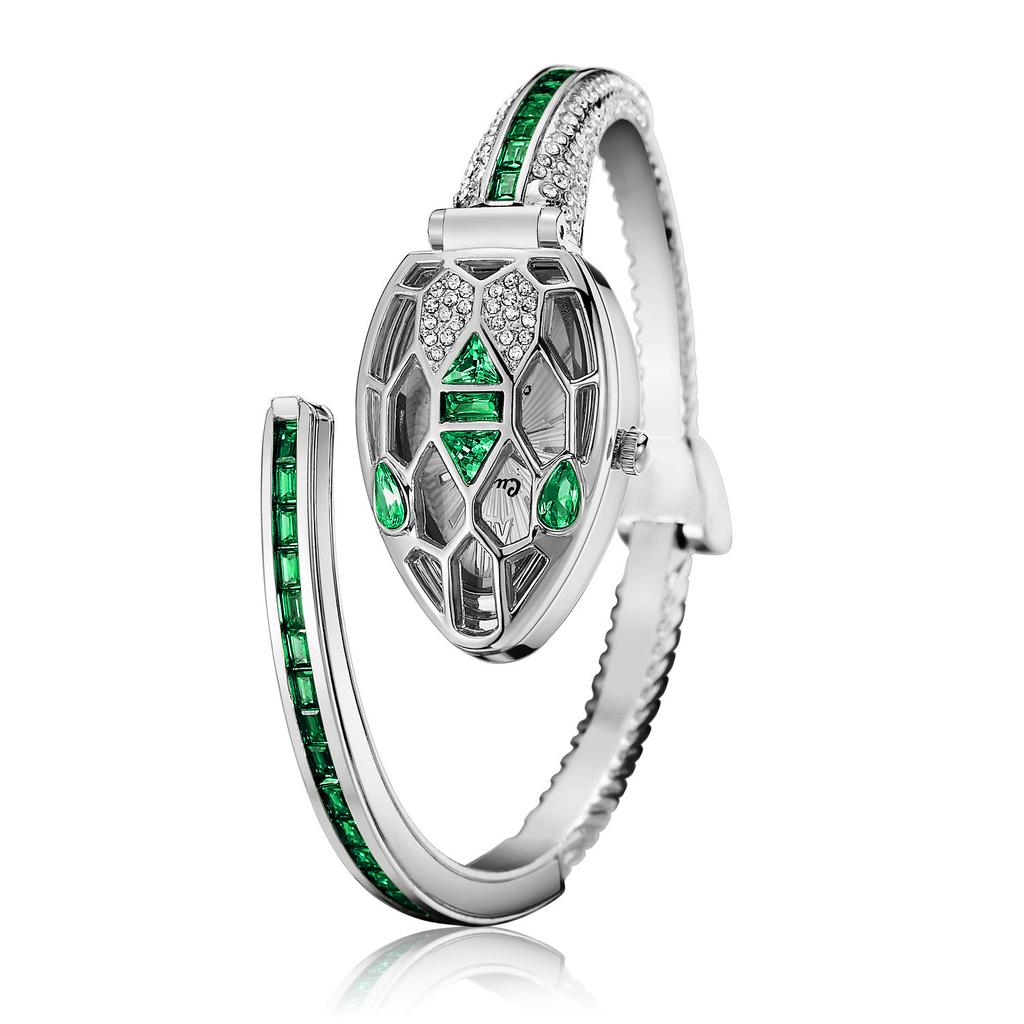 Diamantormarmbandsur Ormarmband Kvarts Öppet Ur