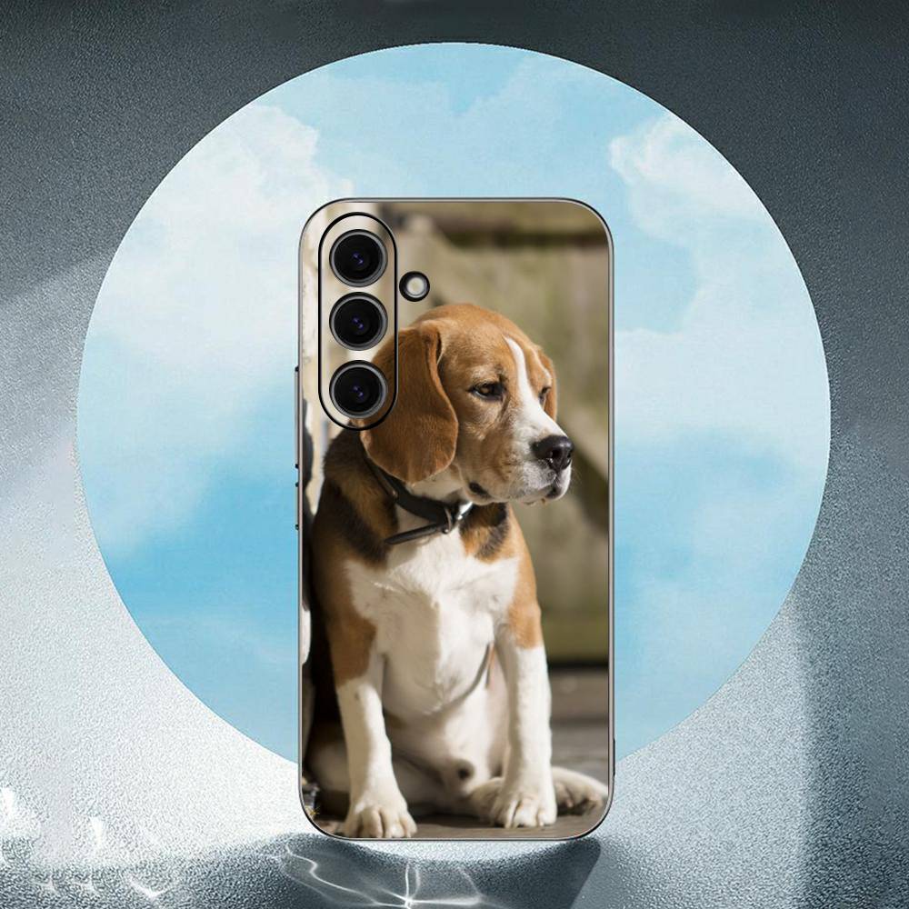 All kinds of posts of beagle   For Samsung Galaxy S23 S24 S25 Ultra S22 Plus S21 Black Soft Case Waterproof Soft Case