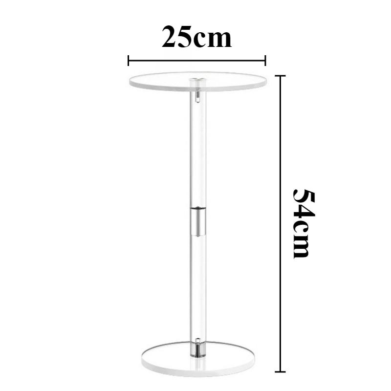 Transparent Coffee Tables Round Acrylic Coffee Table Living Room Center Table Bedside Sofa Tea Tables Portable Home Furniture