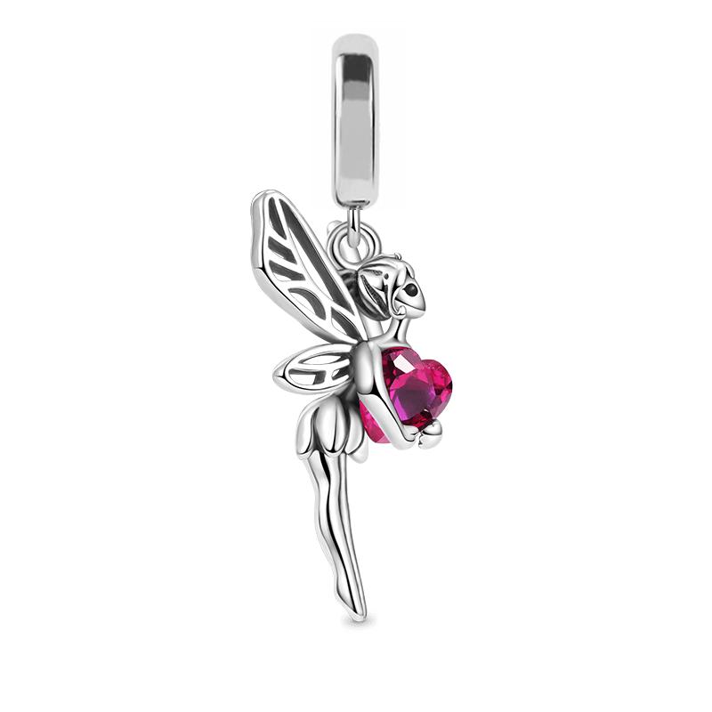 Glow-In-The-Dark Firefly Butterfly Charm Beads Fit European Original Copper Bracelet Necklace Beads For Diy Jewelry Women Gift