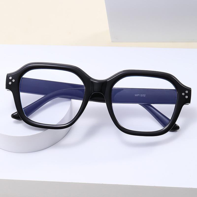 Anti Blue Light Concave Shaped Eyeglass Fashion Style Commuting Retro Style Mi Nail Eyeglasses Frames Round Face Fake Eye Glasses Frame