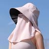 Wide Brim Sunscreen Fisherman Hat Breathable Neck Protection Hat Uv Protection Sun Protection Picking Tea Hat Fishing Hat
