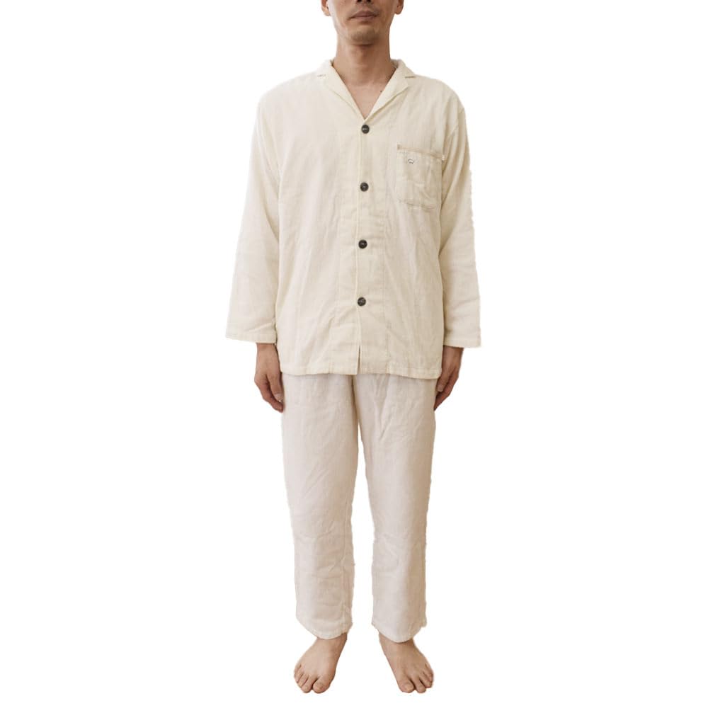 

Пижама, изготовленная из Имабари Каимин Лаб Юката Размер Имабари Длинная Длинная Сделано из махрового полотенца День [Кодавари Анминканд] Мужские полотенца (Банный халат), 100% хлопок, белый