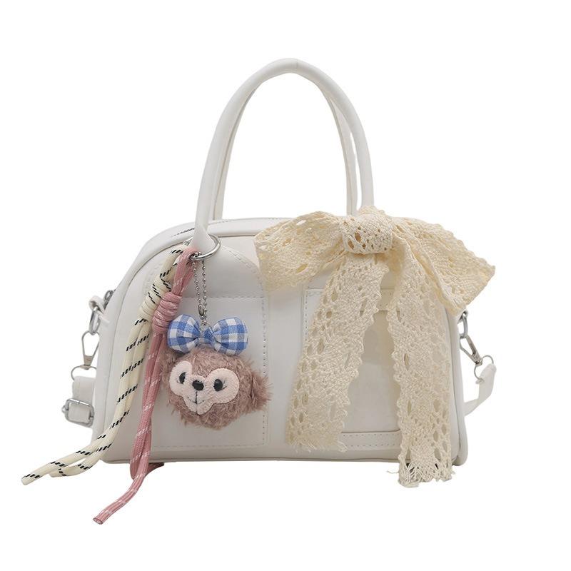 Large-capacity commuting leisure solid color pillow bag portable shoulder bag fashionable high-value beautiful messenger bag women