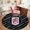 1PC round rug Fc Crest Design Printed Round Area Rug ,Rug For Home Office, Round Chair Rug, Decorative Carpet Fan gifts Christmas gift