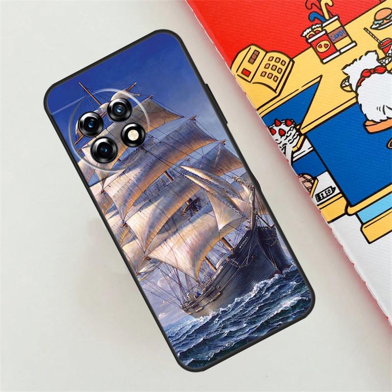 Sailing Pirate Ship Boat Case For OnePlus 12 12R 11 9 10 Pro 10T 8T 10R 9R Nord CE 2 3 4 Lite N10 N20 N200 N30 Cover