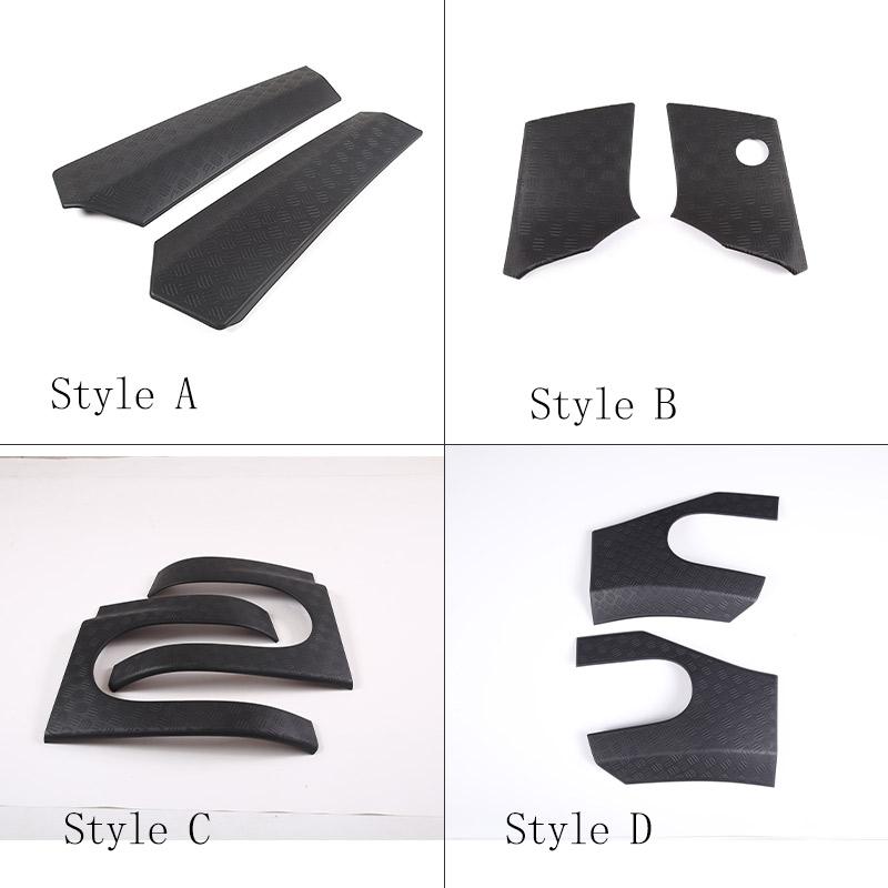 ABS Black Car Exterior Front Windshield Glass A-Pillar Trim For Toyota FJ Cruiser 2007-2025 Car Accessories