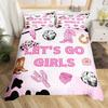 Bedding Set Digital Print Comfortable Duvet Cover for Home Bedroom Decoration, 1 Duvet Cover and 2pillowcase with Zippers