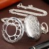 Quartz Movement Pocket Watch Steampunk Chain Watches Fashion Accessory Clock Necklace  Best Gift