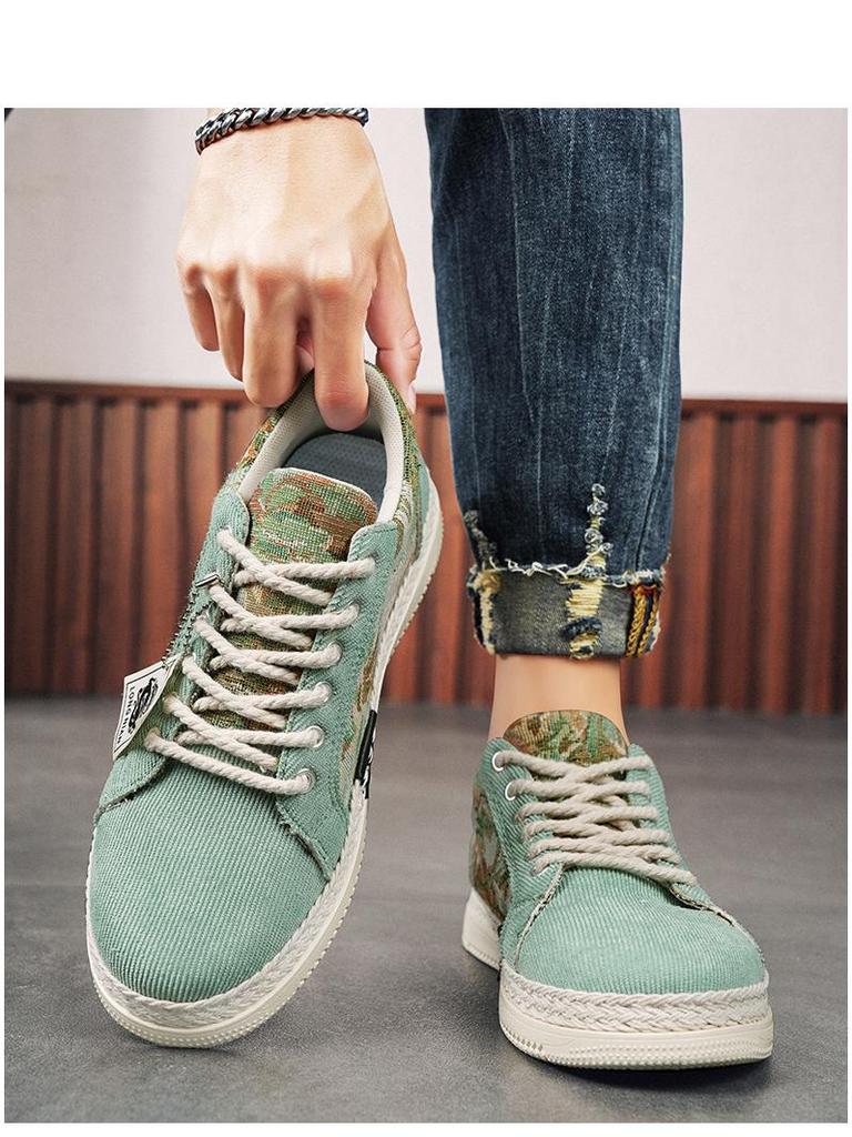 Boys' 2024 Spring Breathable Canvas Shoes: Trendy & Versatile Sports Casual Linen Sneakers