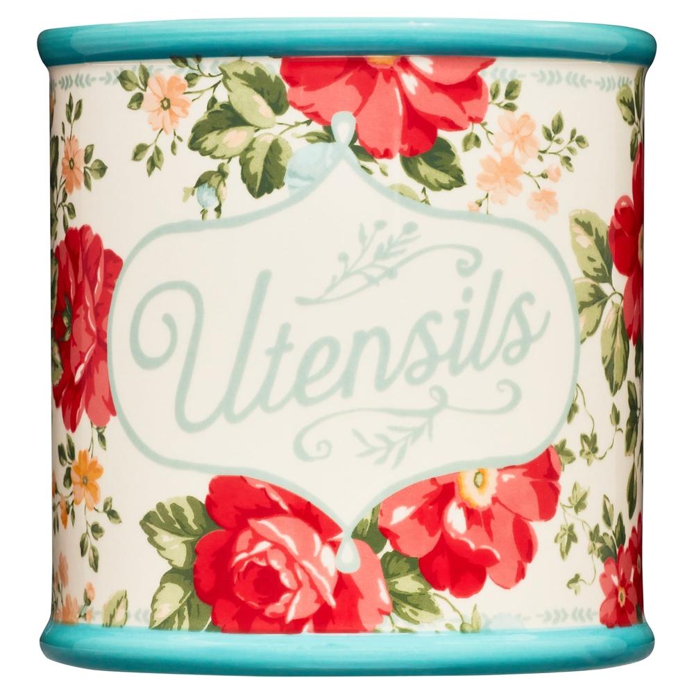 

Винтажная Цветочная Подставка для Кухонных Принадлежностей Каменная Кухонная Подставка для Хранения Большая Организатор для Кухонных Принадлежностей Декоративный Бирюзовый Ободок Функциональный Дом United States