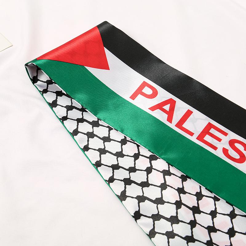 Nowa Szalikowa Szalowa Pashmina Jesienna Szal Wrap Flaga Palestyny Hatta Kufiya Keffiyeh Duże Szale Z Frędzlami