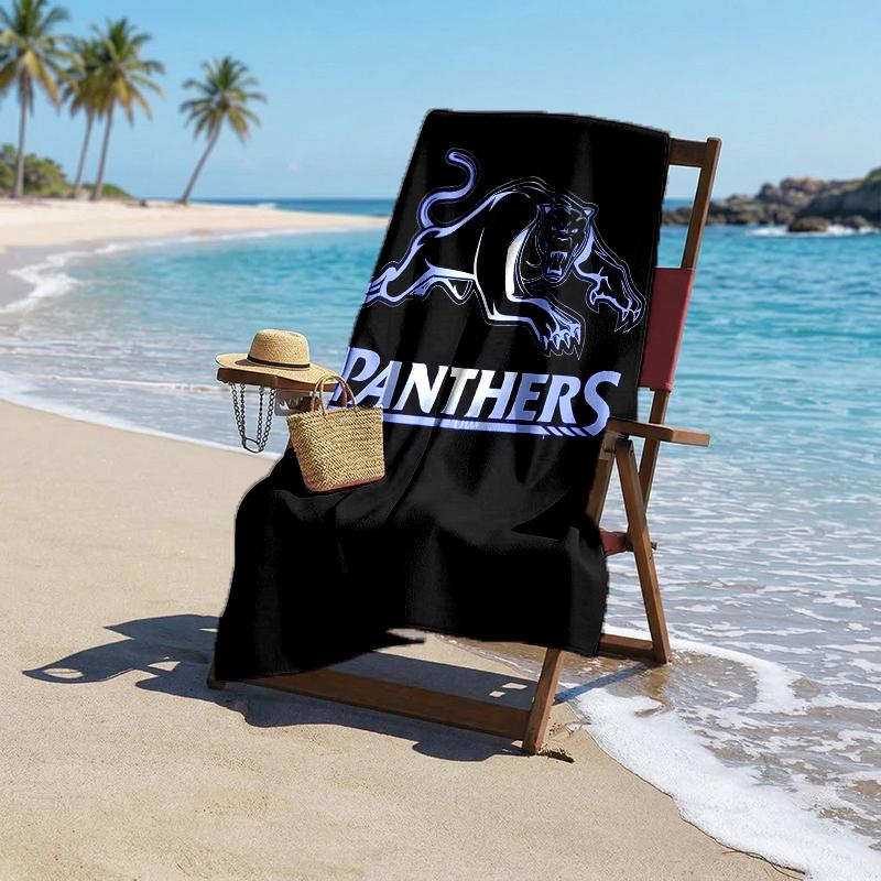 Panthers Fashion Beach Towel: Ideal for Summer Adventures Soft, absorbent and quick drying suitable for swimming and bathing