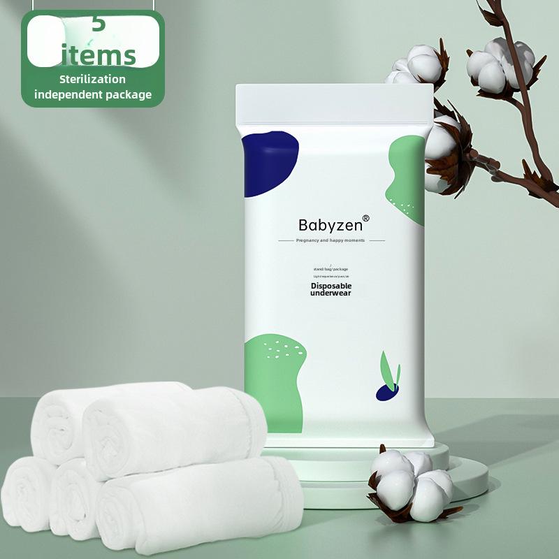 

Стерильные антибактериальные женские хлопковые трусики с высокой талией — одноразовые и индивидуально упакованные для использования в салонах красоты L, 5 pieces per pack (99-121 lbs) белый