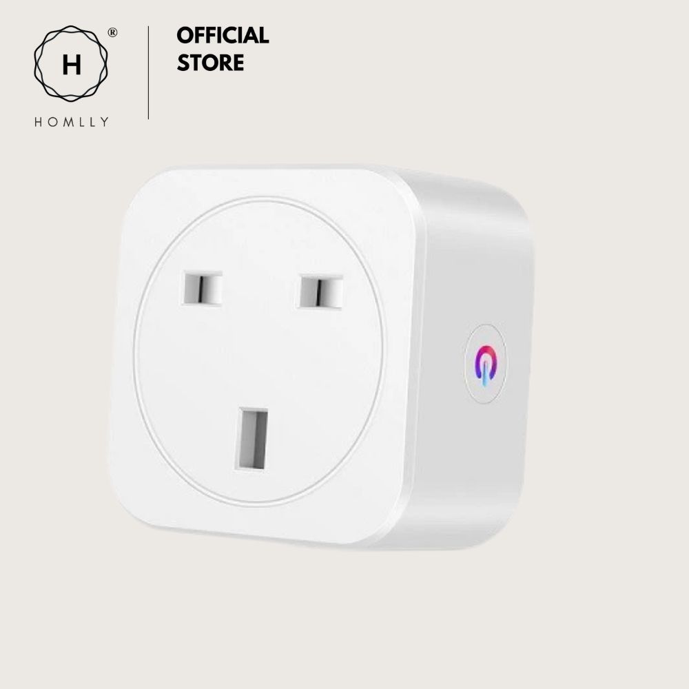 Homlly Basic 16A WiFi Socket Smart Plug Remote Control Smart Home For Alexa/Google Home