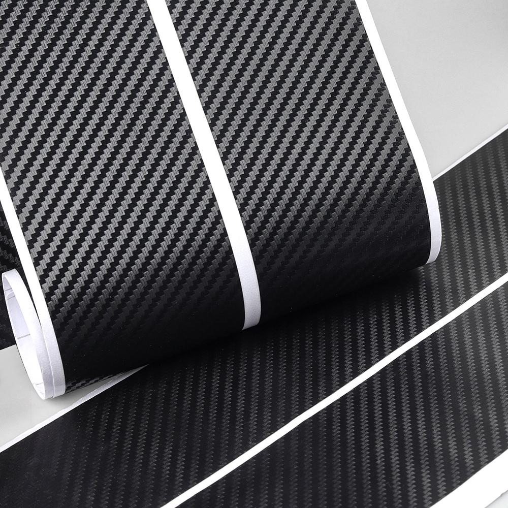 4PCS Car Door Sill Pedal Carbon Fiber Protective Sticker Anti-scratch And Waterproof For Mitsubishi Ralliart Lancer EX Outlander