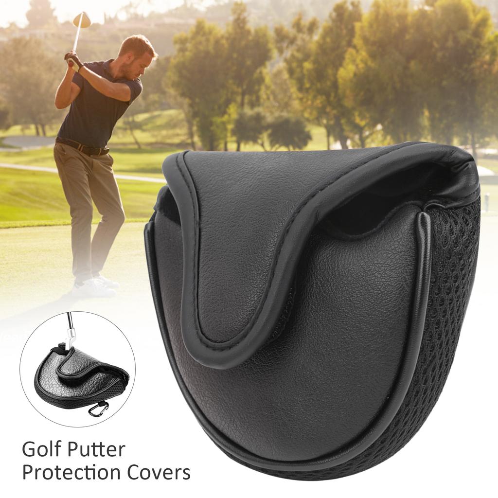 Putter Covers Headcover Semicircle PU Leather Guard Waterproof Accessory