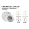 E27 Motion Sensor Light Switch E27 Base Lamp Holder 100-240V Motion Detector With Light Control Smart Switch Socket Adapter